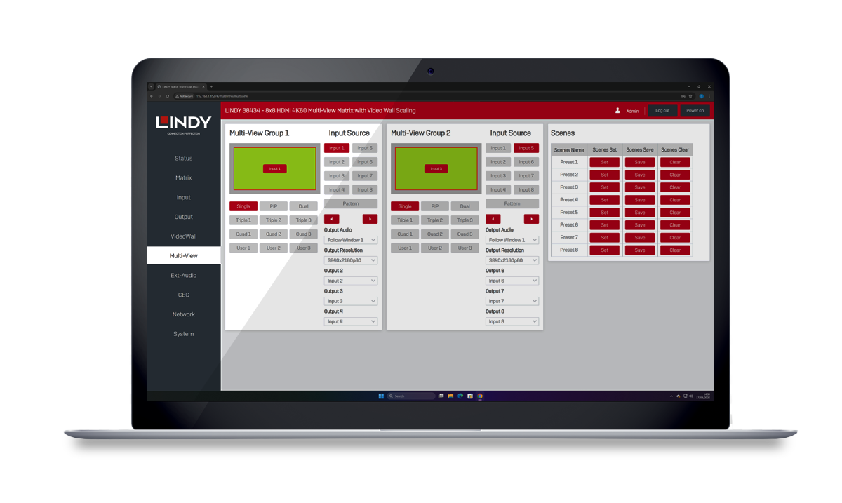 38434 Web GUI Control Interface