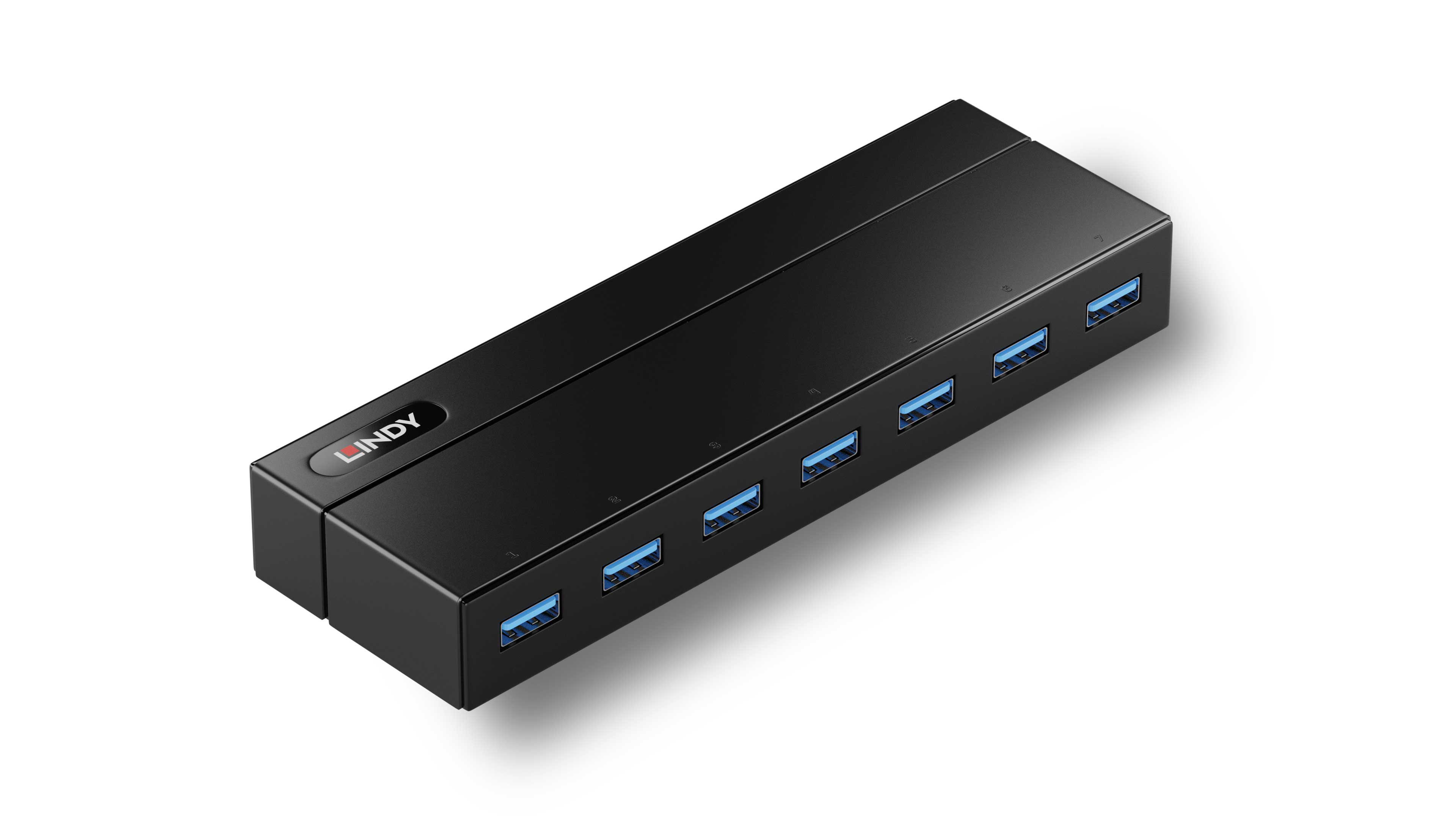 Lindy 7 Port USB 3.2 Gen 1 Hub with BC 1.2 Charging